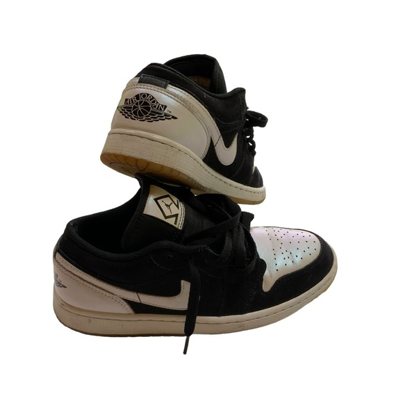 AIR JORDAN 1 LOW “DIAMOND” MENS NIKE SHOE SZ 7.5 - Picture 4 of 11